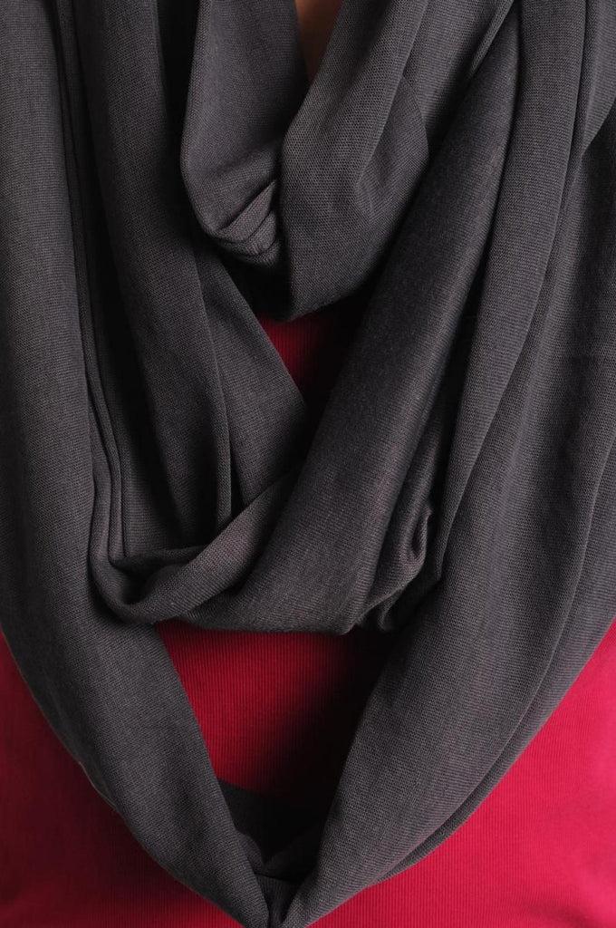 Liss Kiss Grey Blue Two Or Three Loops Snood - Scarf