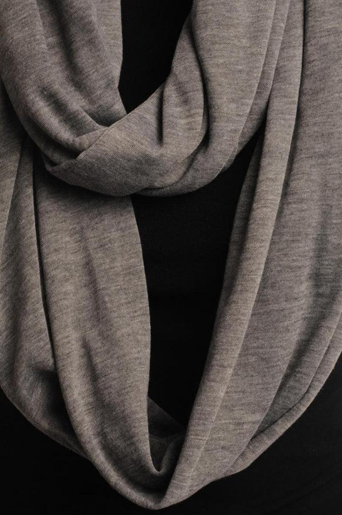 Liss Kiss Grey Double Layered Snood - Scarf