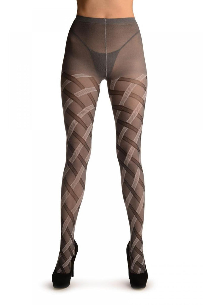 Liss Kiss Grey Scotish Plait - Tights