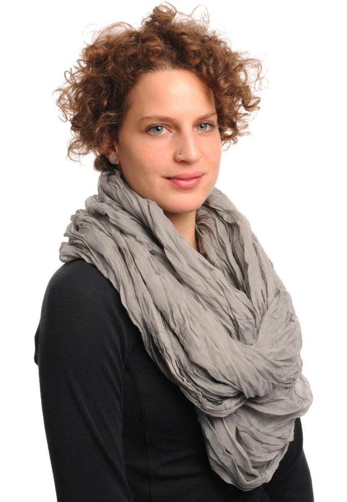 Liss Kiss Grey Soft Snood Scarf - Snood