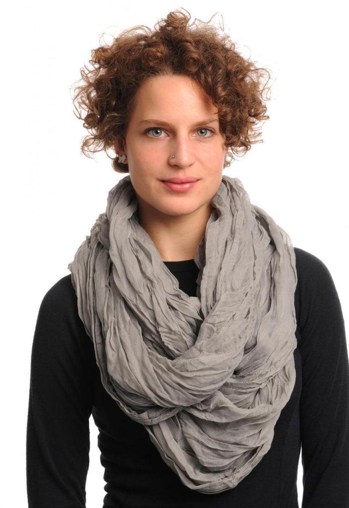 liss kiss Grey Soft Snood Scarf - Snood