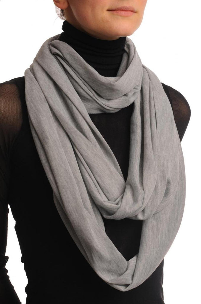 Liss Kiss Grey Two Or Three Loops Snood - Scarf