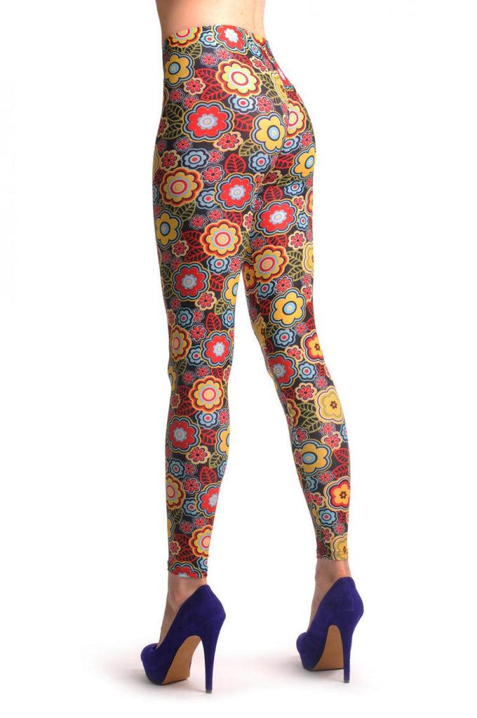 Liss Kiss Happy Hippie Flowers - Leggings