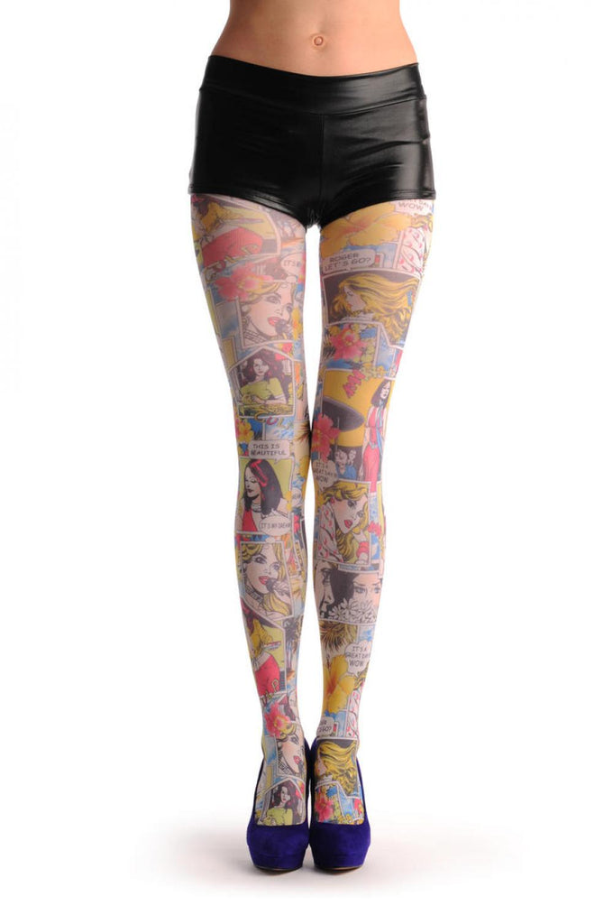 liss kiss Hawaii Holidays Comics Girl - Tights
