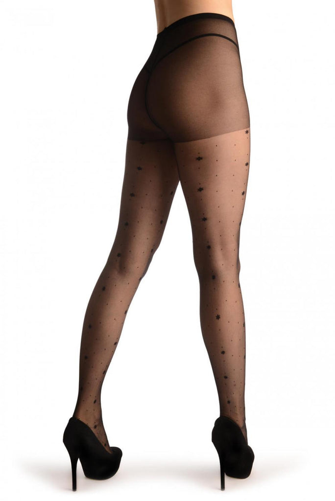 Liss Kiss Hello 60th Flowers And Small Dots - Tights