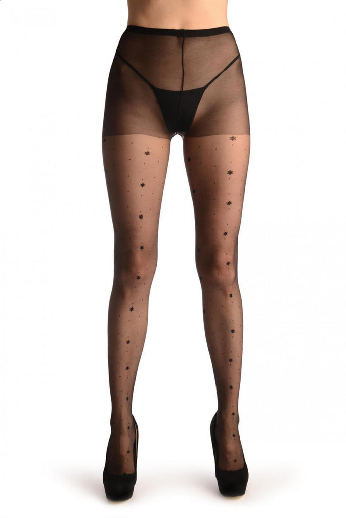 Liss Kiss Hello 60th Flowers And Small Dots - Tights