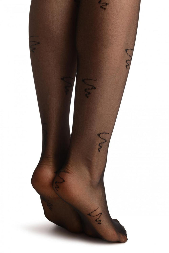 Liss Kiss Hello 60th Pencil Sketch - Tights