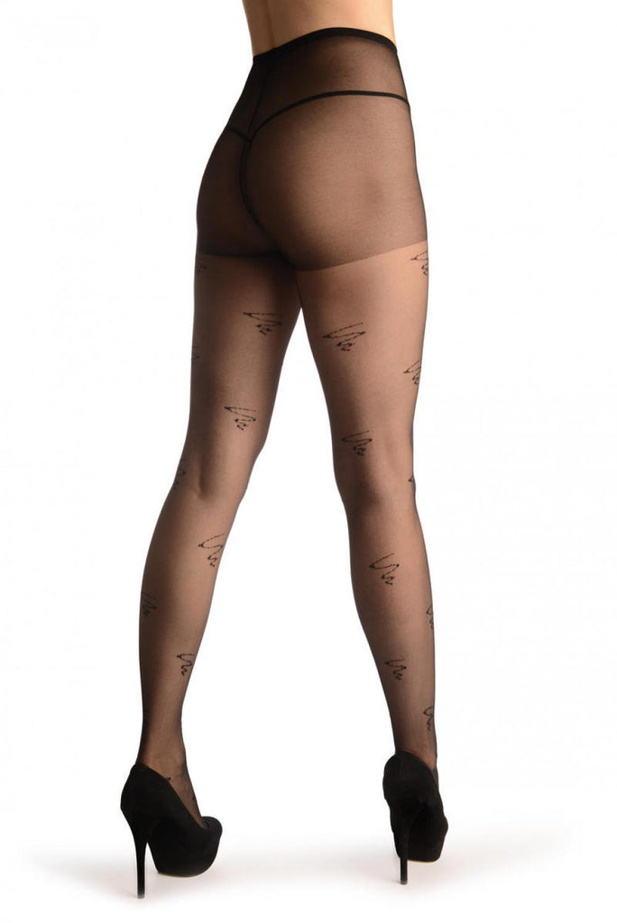 Liss Kiss Hello 60th Pencil Sketch - Tights