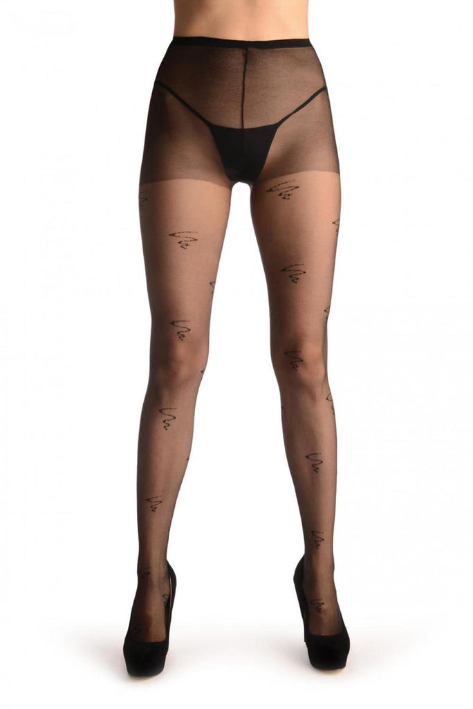 Liss Kiss Hello 60th Pencil Sketch - Tights