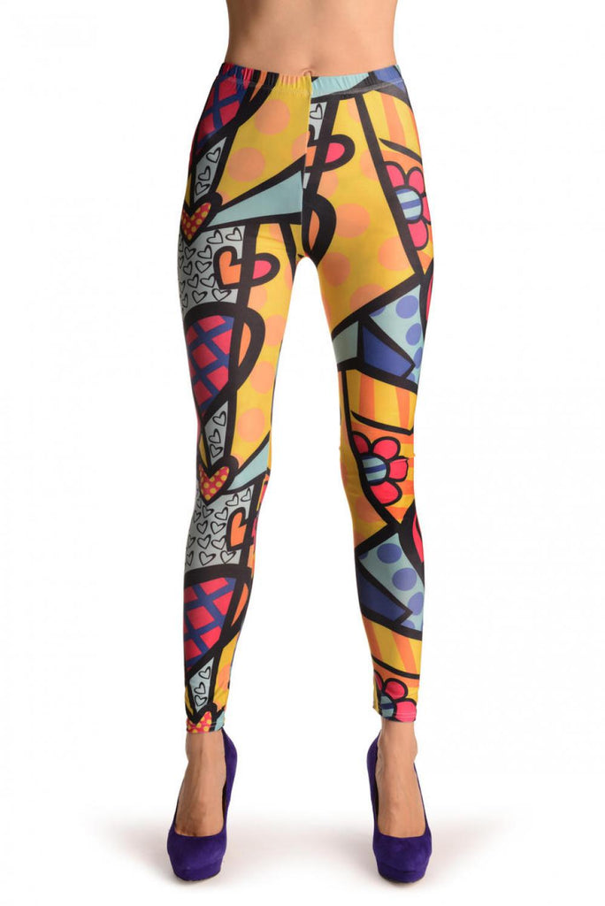 Liss Kiss Hippy Collage - Leggings