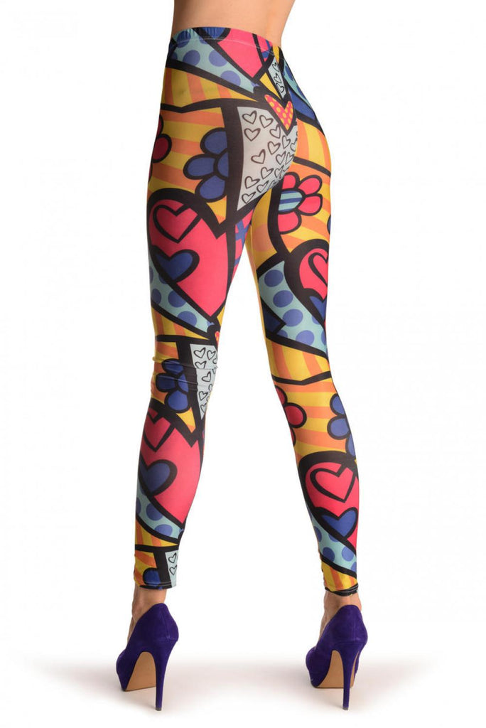 Liss Kiss Hippy Collage - Leggings