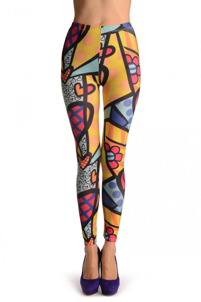 Liss Kiss Hippy Collage - Leggings