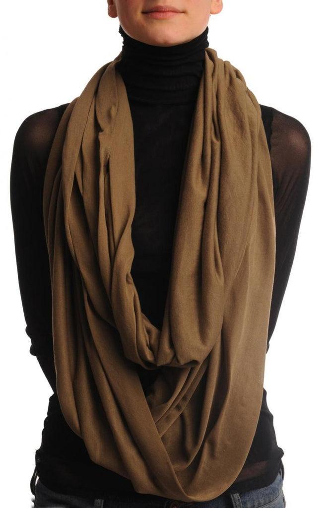 Liss Kiss Khaki Two Or Three Loops Snood - Scarf