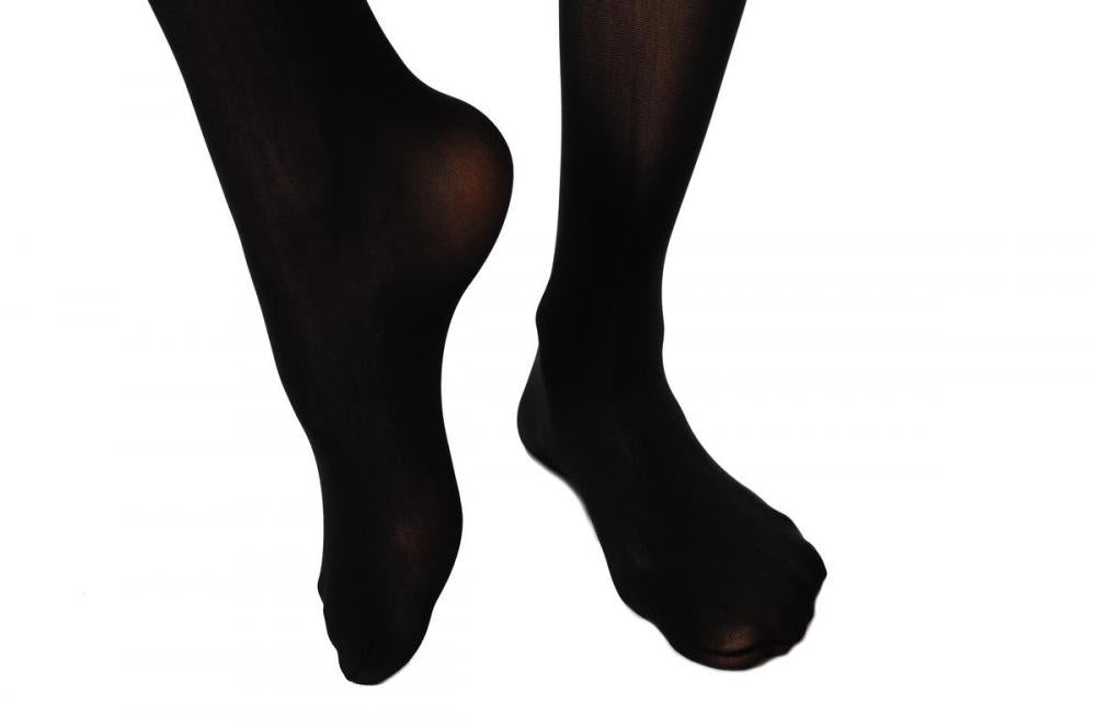 Liss Kiss Lace Garter & Silver Lurex Bow - Hold Ups