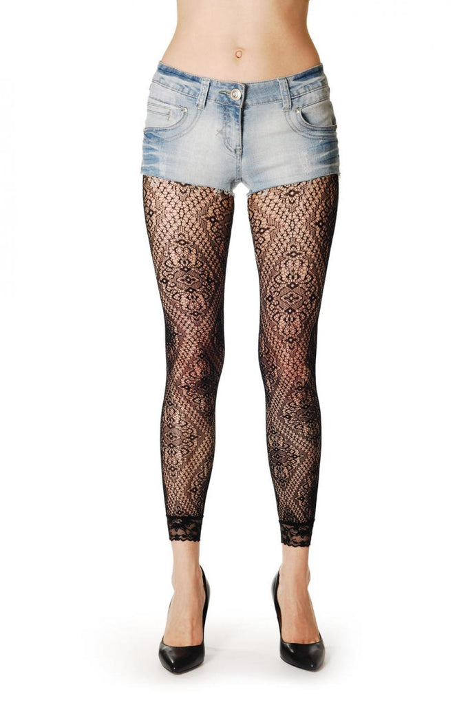 liss kiss Lace Rectangles Footless - Tights Footless