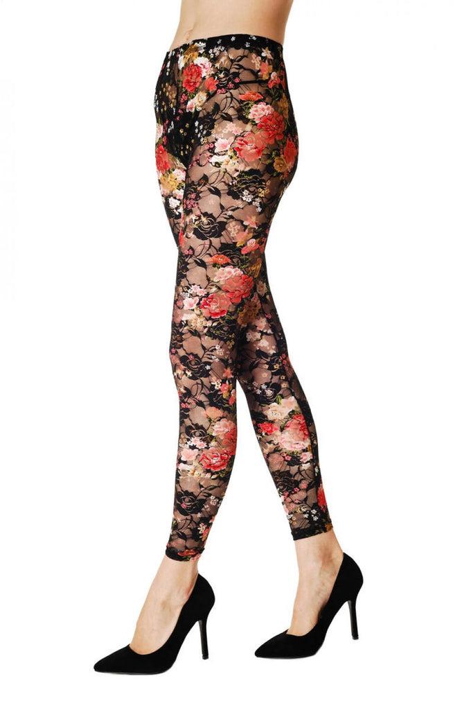 Liss Kiss Lace With Roses - Leggings