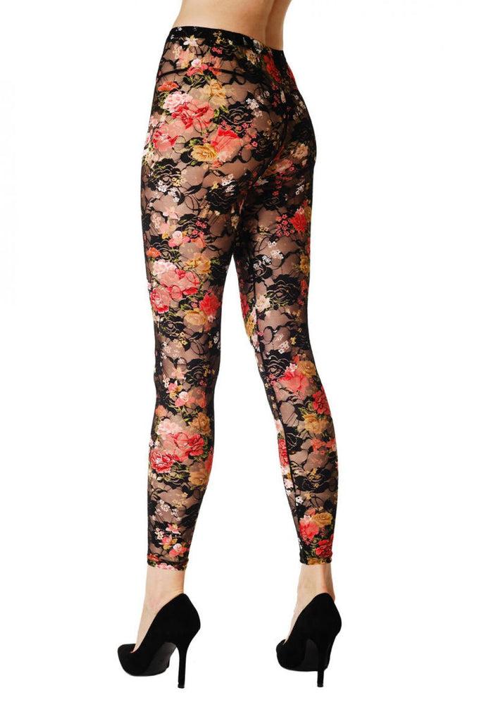 Liss Kiss Lace With Roses - Leggings