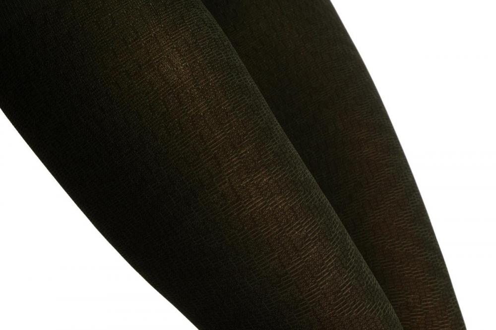 Liss Kiss Large Two Tones Green ZigZag - Tights