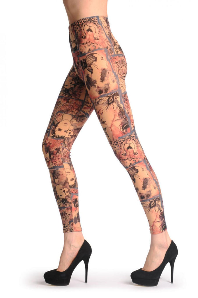 Liss Kiss Leopard & Girl - Leggings