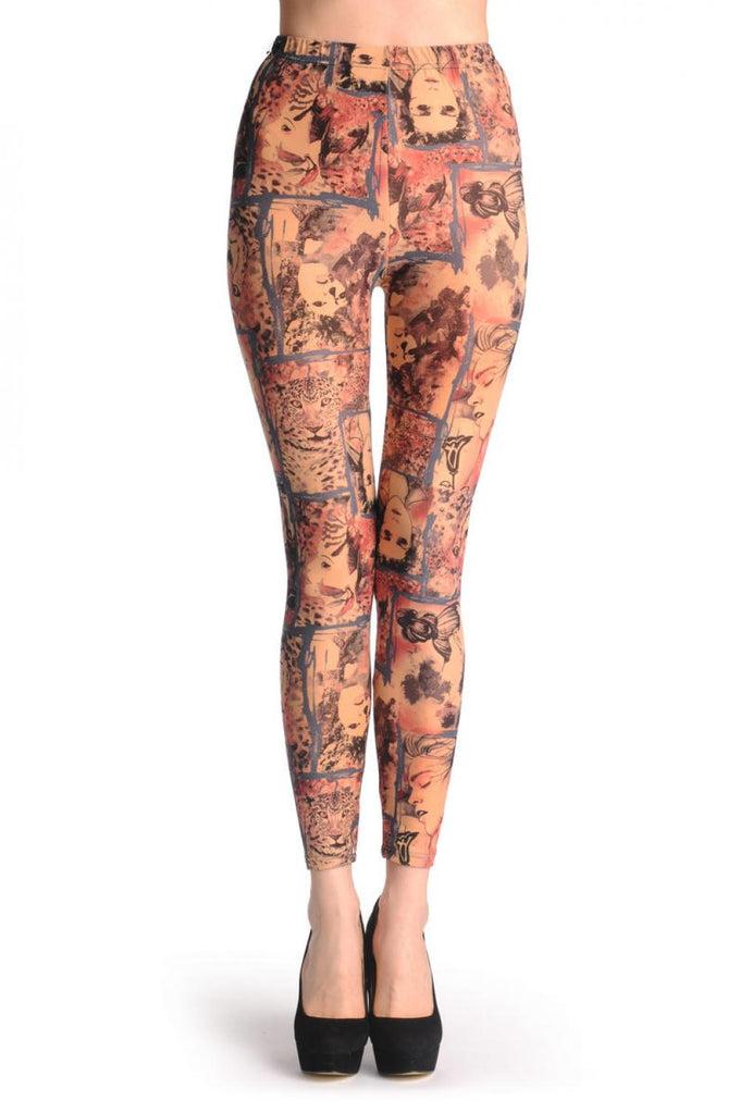 Liss Kiss Leopard & Girl - Leggings