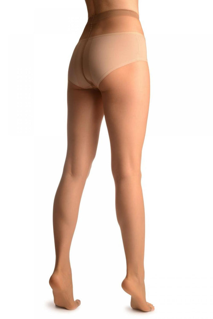 Liss Kiss Light Beige With Open Toe Tights - Tights