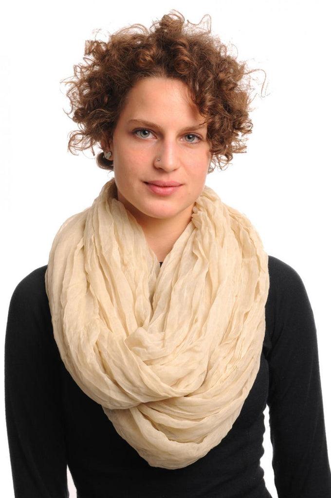 liss kiss Linen Summer Soft Snood Scarf - Snood