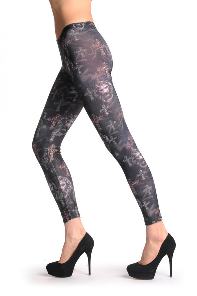 Liss Kiss Lion & Cross - Leggings