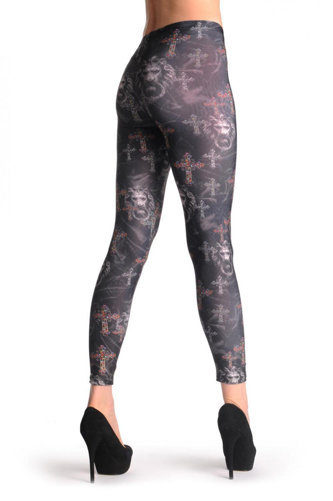 Liss Kiss Lion & Cross - Leggings