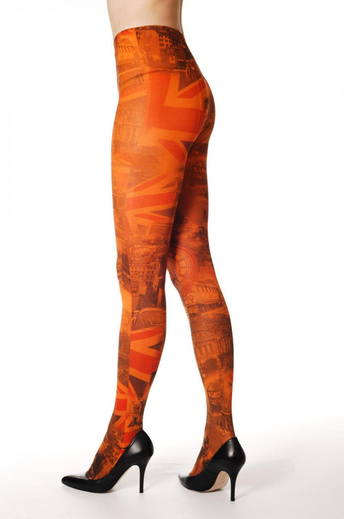 Liss Kiss London In Orange - Tights