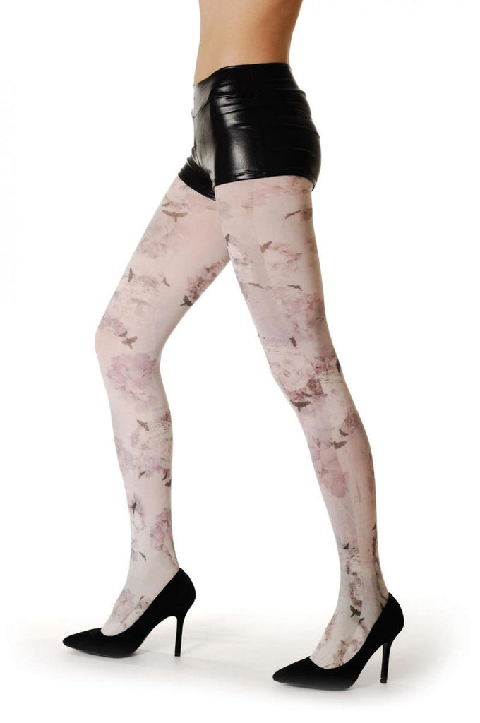 Liss Kiss Magnolia & Skull - Tights