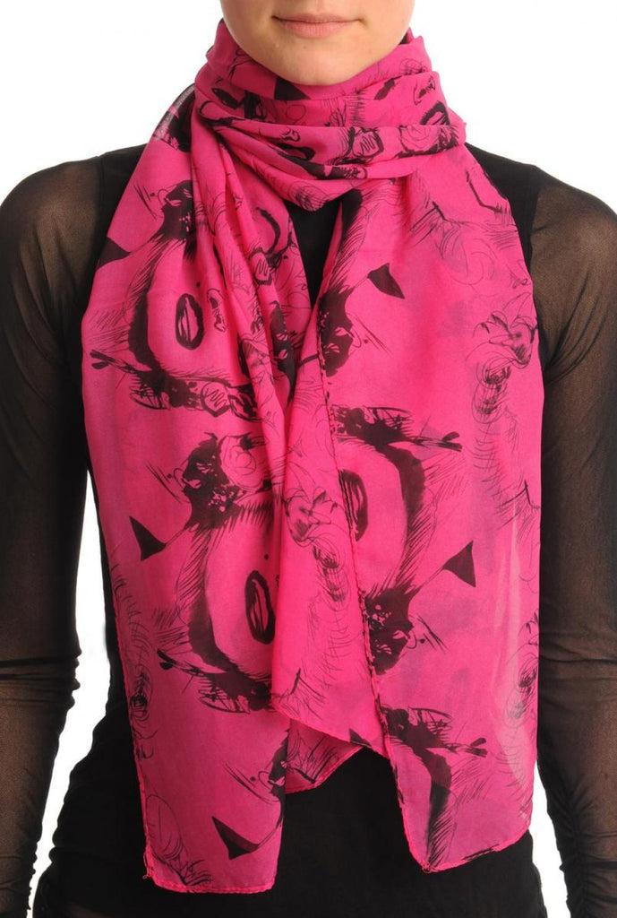 liss kiss Marilyn Monroe On Bright Pink - Scarf