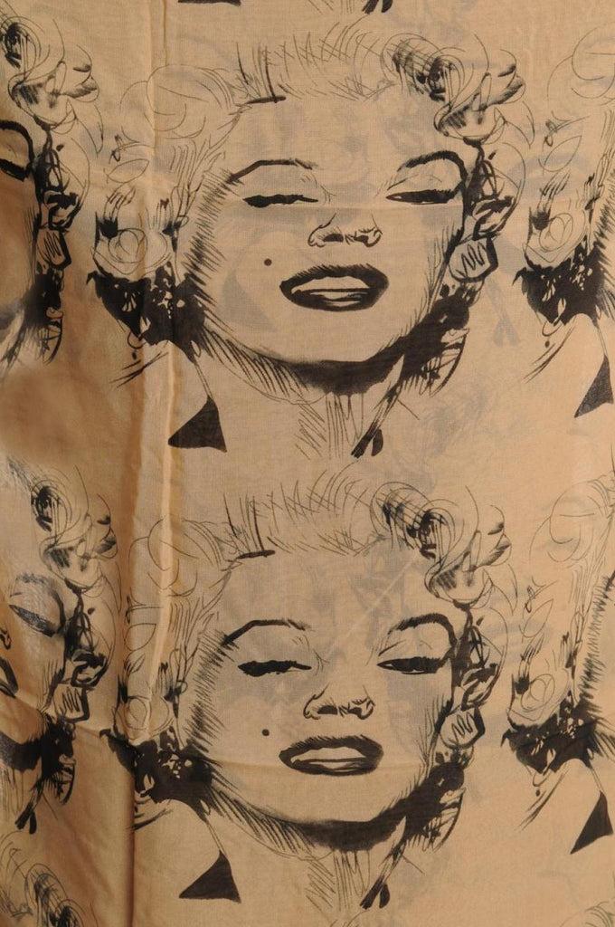Liss Kiss Marilyn Monroe On Mocha - Scarf