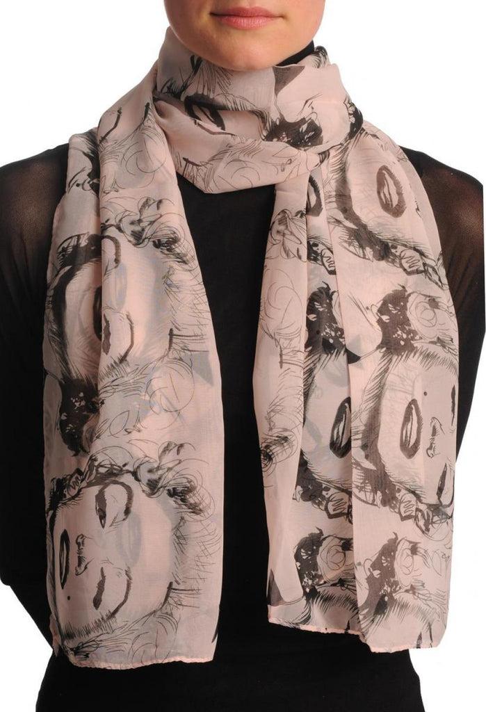 liss kiss Marilyn Monroe On Soft Pink - Scarf