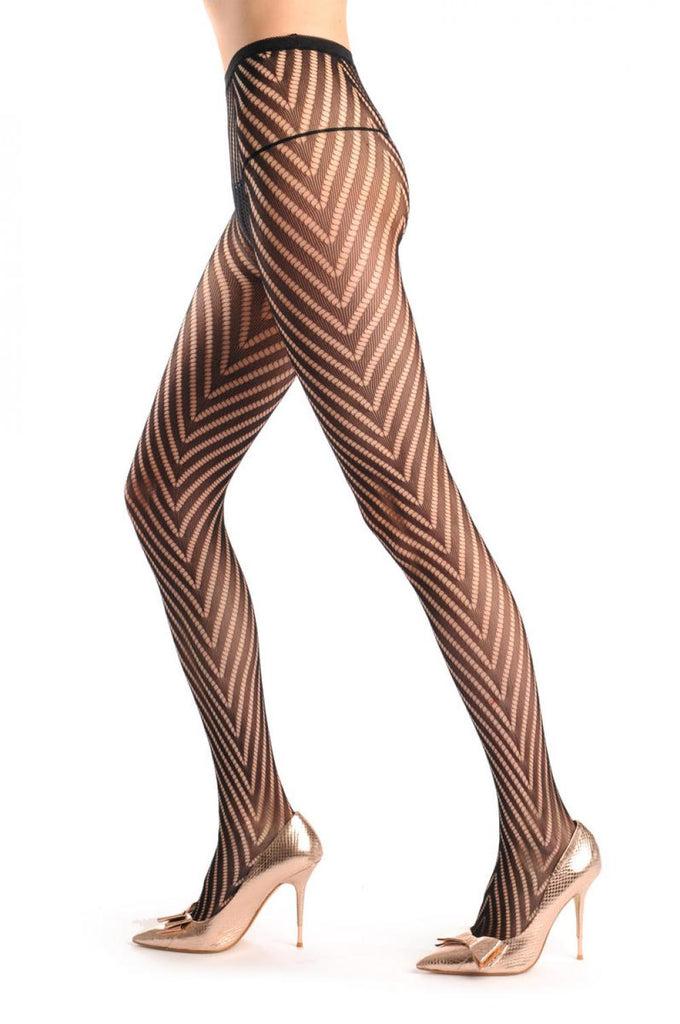 Liss Kiss Mesh With Zig Zag Holes Fishnet - Tights