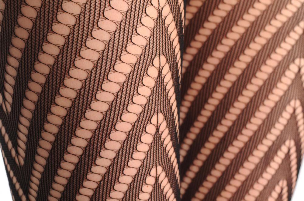 Liss Kiss Mesh With Zig Zag Holes Fishnet - Tights