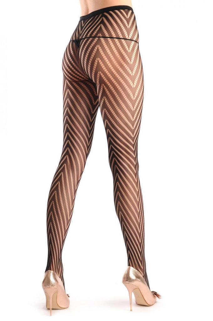 Liss Kiss Mesh With Zig Zag Holes Fishnet - Tights