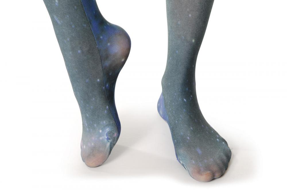 Liss Kiss Milky Way (Galaxy) Print - Tights