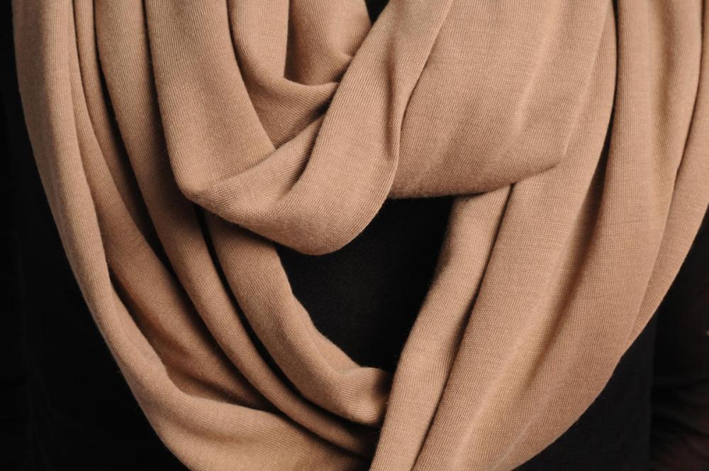 Liss Kiss Mocha Soft Cotton Snood Scarf - Snood
