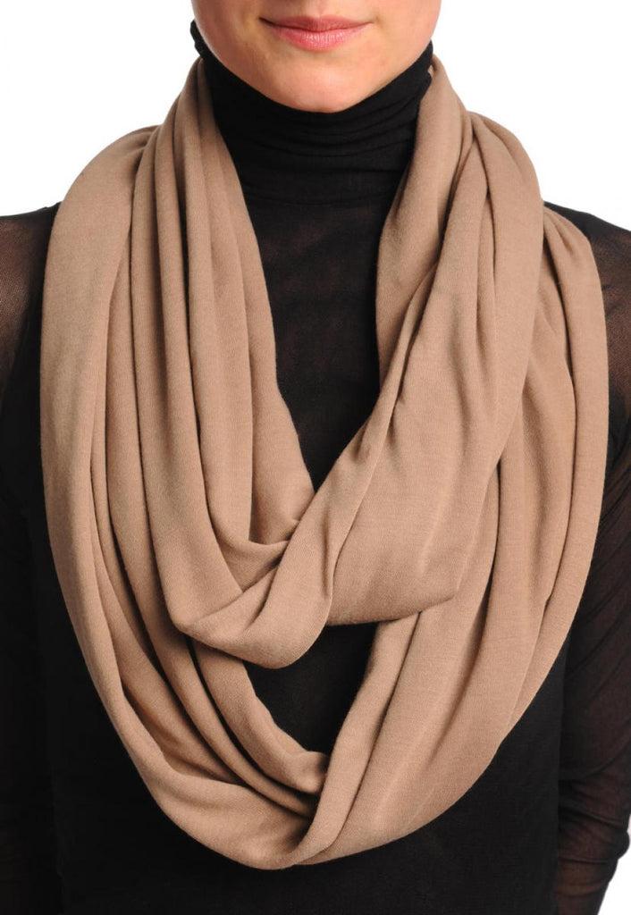 Liss Kiss Mocha Soft Cotton Snood Scarf - Snood