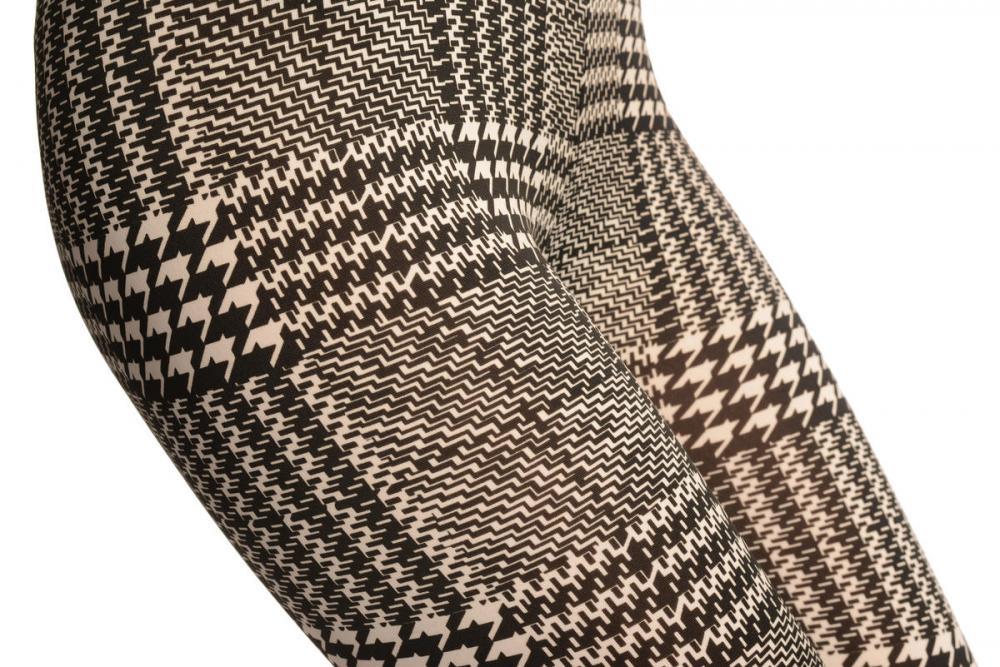 Liss Kiss Monochrome Checkered Dogtooth - Leggings