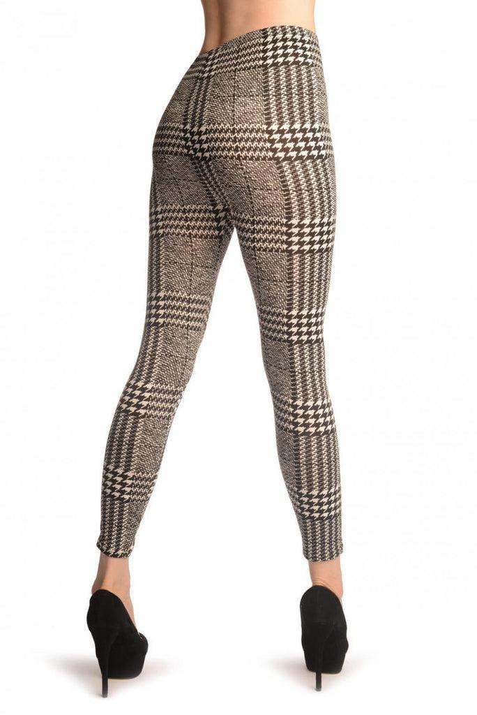 liss kiss Monochrome Checkered Dogtooth - Leggings