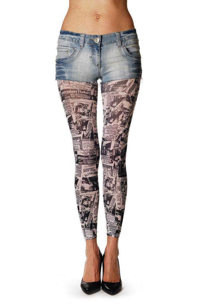 liss kiss New York News Footless - Tights Footless