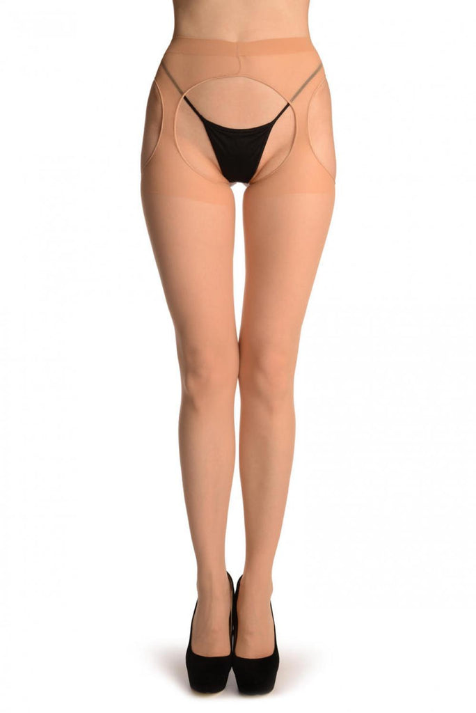 liss kiss Nude Suspender Tights - Tights