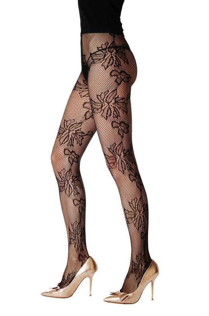 liss kiss Orchid & Peony Flowers - Tights