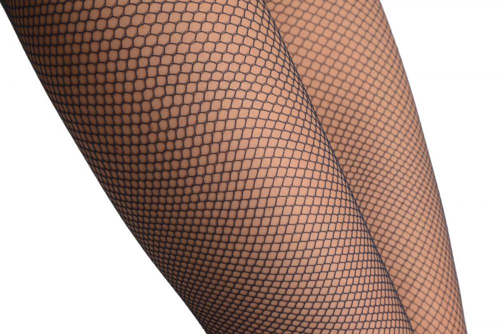 Liss Kiss Oxford Blue Fine Fishnet - Tights