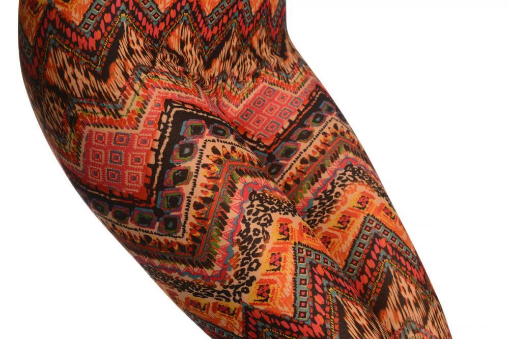 Liss Kiss Pink & Green Kaleidoscope - Leggings