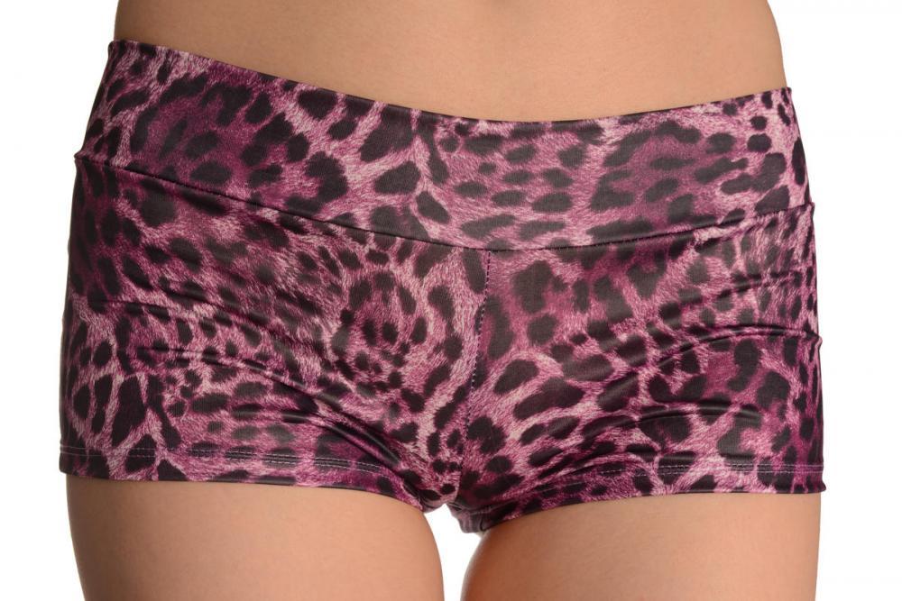 Liss Kiss Pink Leopard Shorts - Shorts