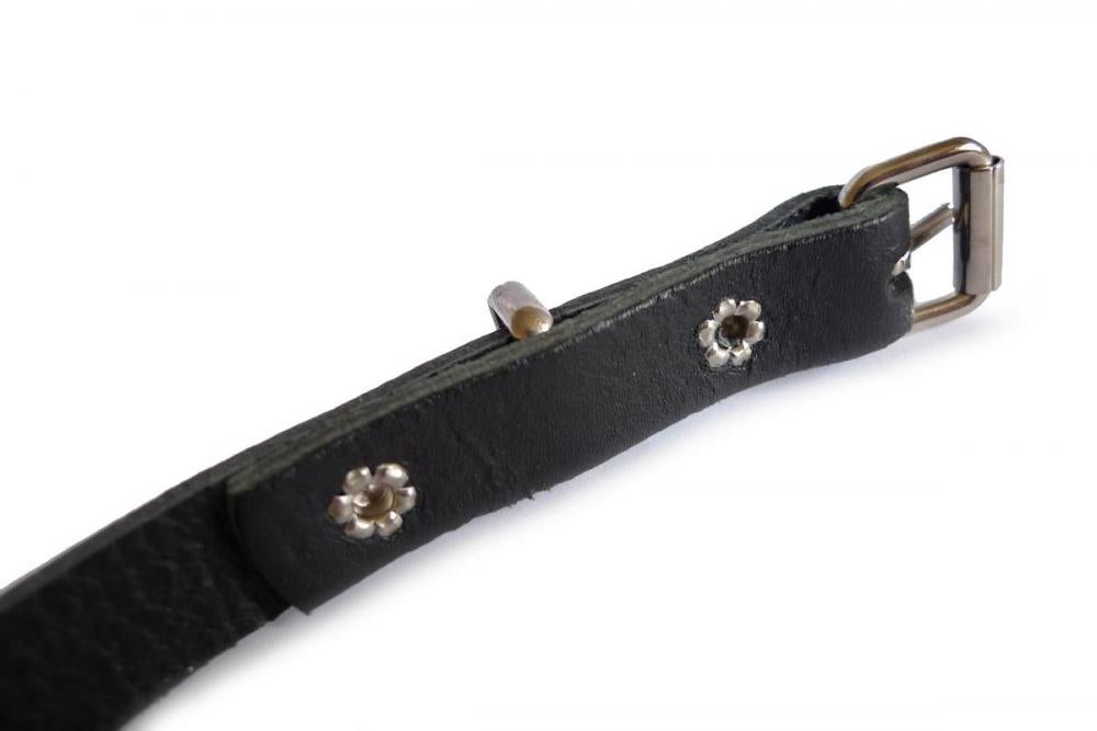 Liss Kiss Plain Black Real Leather Women Belt - Belt