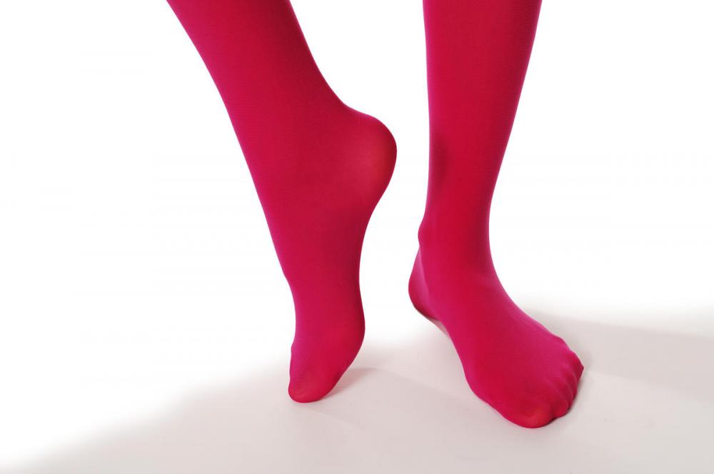 Liss Kiss Plain Bright Pink 80 Denier - Tights