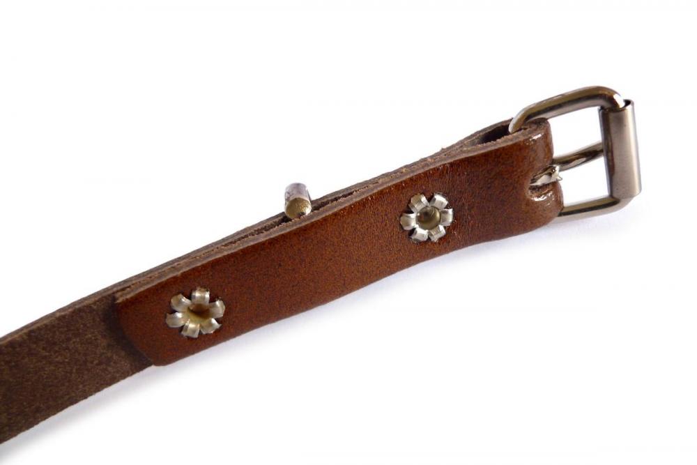 Liss Kiss Plain Brown Real Leather Women Belt - Belt